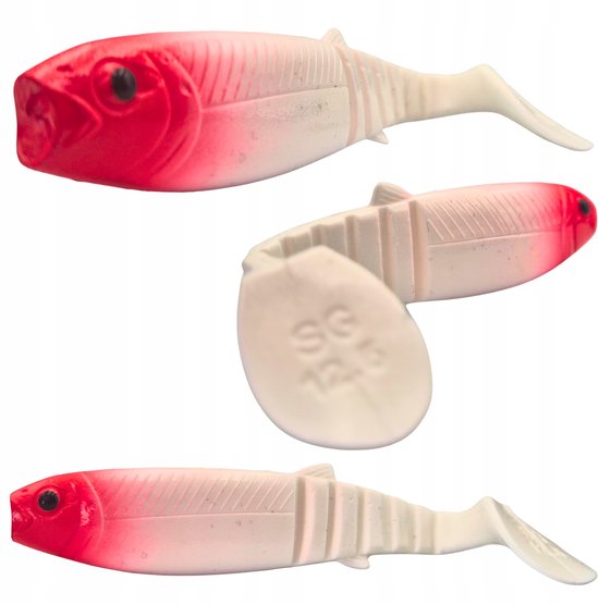 Savage Gear Cannibal 12,5cm 20g Red Head – Zachte Kunstaas Vissen van Merkloos