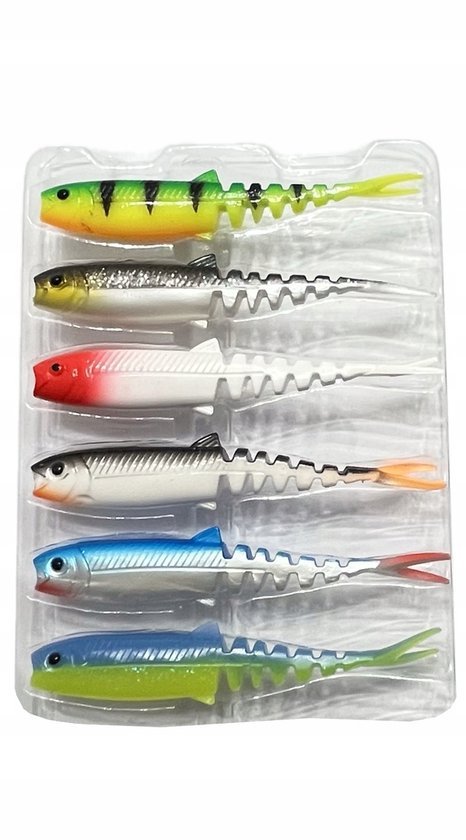Savage Gear Cannibal Minnow V-Tail 10cm 6 stuks - Kunst Rups