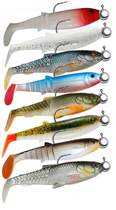 Savage Gear Cannibal Set 12.5cm 8 Stuks - Kant-en-klaar voor Roofvis