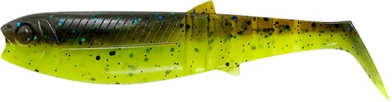 Savage Gear Cannibal Shad | 17.5cm | 52g Chartreuse Pumpkin 17.5cm van Savage Gear
