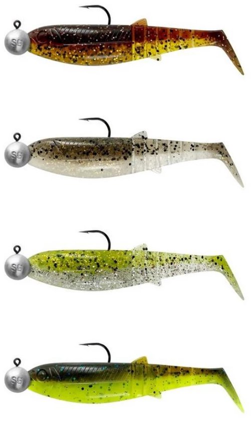 Savage Gear Cannibal Shad Mix Set Clear Water Mix 12.5cm van Savage Gear