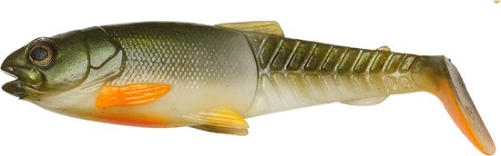 Savage Gear Craft Cannibal Paddletail - 12.5cm - 20g Olive Pearl Hot Orange 12.5cm van Savage Gear