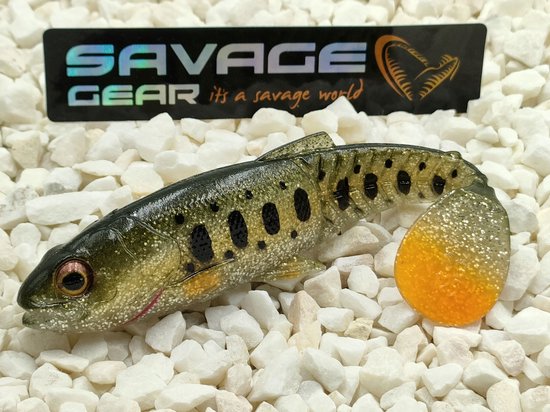 Savage Gear Craft Kannibaal 8,5cm Olijf Zilver Smolt - Zander & Snoek van Merkloos