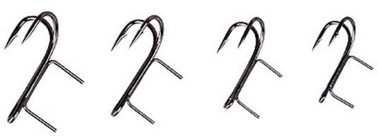 Savage Gear Gear Twin Spike Double Hooks Zwart / #8 van Savage Gear