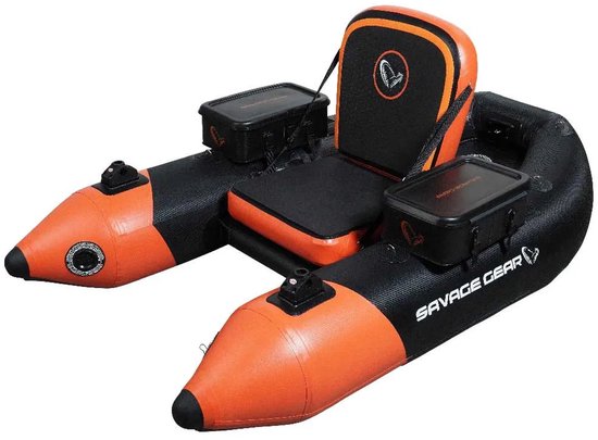 Savage Gear High Rider Carbon Optix Pro-motor Bellyboot Oranje van Merkloos