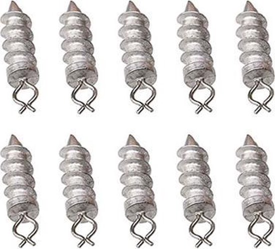 Savage Gear Screwin Weight Spike 3.5g - 12 Stuks - Grijs van Merkloos