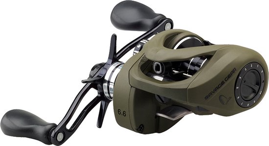 Savage Gear SG8 BC 100 - 6.6:1 - LH - Baitcastingreel - Donkergroen van Savage Gear