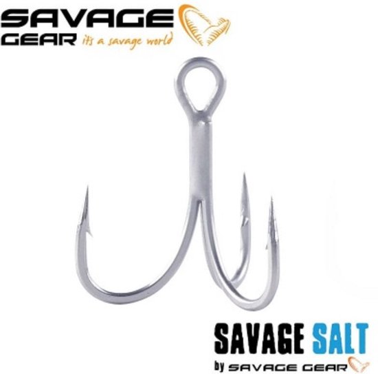 Savage Gear SGY 2x Treble Hooks | Haak: 2 | 8 stuks van Savage Gear