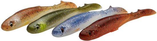 Savage Gear - SLENDER SCOOP SHAD - 9 cm - 4 g - CLEAR WATER MIX van Savage Gear