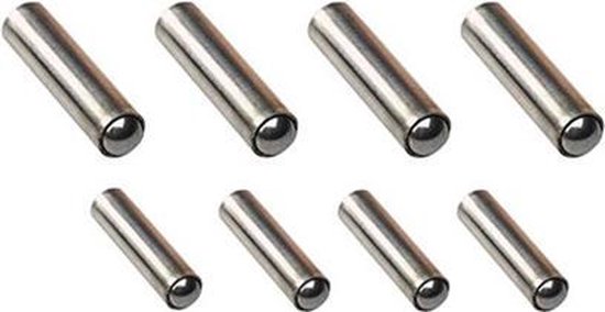 Savage Gear Steel E-Rattle Kit - 4+4 Stuks - Grijs van Savage Gear