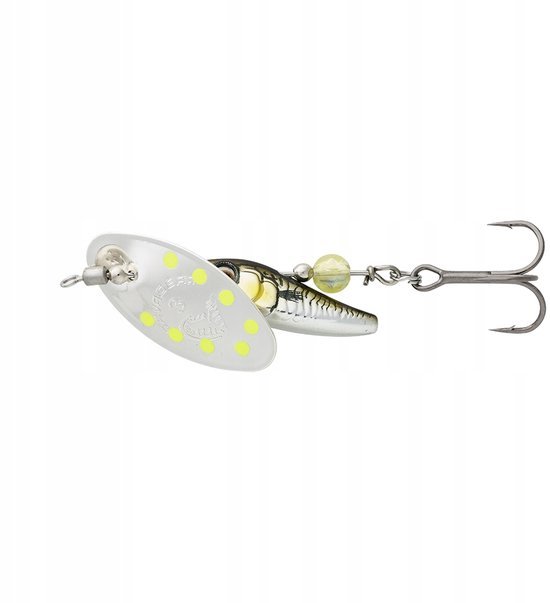 Savage Gear Sticklebait Spinner 1, 4,5 g Groen Zilver Ayu - Visspullen van Savage Gear