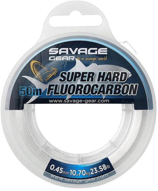 Savage Gear Super Hard Fluorocarbon | Clear van Merkloos