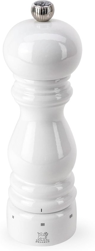 Saveurs d'Epices Paris U'Select zoutmolen, hout, witte lak, 5,70 x 5,70 x 18,00 cm