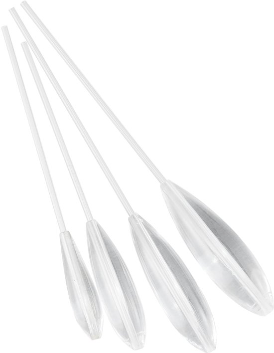 Sbirolino Poseerset, 4 stuks, 5-30 g, zinken/drijven/langzaam zinkende sleeppose voor forelaas zoals foreldeeg en forellepels