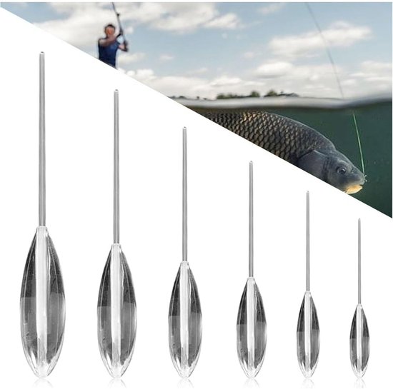 Sbirolino Visset - Visdobbers Set - Forel Vissen - Gestroomlijnd Ontwerp - 8-30g - Wit