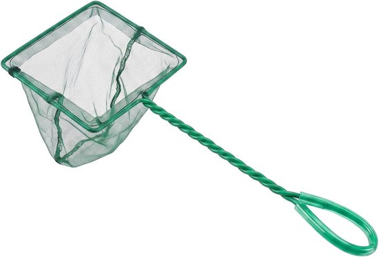 Schepnet 25 cm aquarium mini verstelbaar telescopische visnet klein aquarium schepnet voor aquaria en kleine vijvers en Koi zwembaden (zwart)
