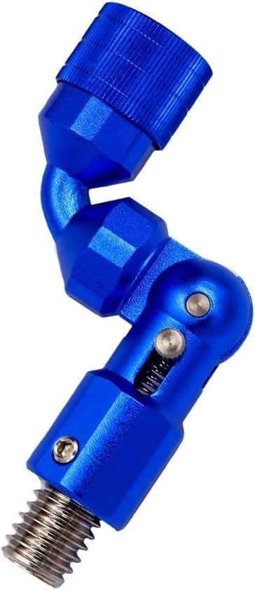 Schepnet Adapter - Net Connector - Vissen Ondersteuning - Vouwbaar Met Slot - 12mm Draad - Blauw