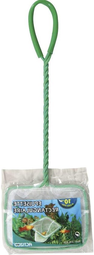 Schepnet Aquarium - Visnet Schepnetje - Vissen Vangen - Fijne Maat Mesh - 10 cm - Wit
