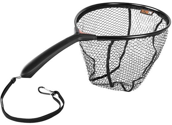 Schepnet -Delphin - SPIN-R - Rubberized Landing Net - korte steel - 50x40cm van Delphin