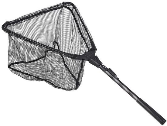 Schepnet Draagbaar 78 cm - Telescopisch Net - Visnet voor Vogelvissen - Onderhoudsvriendelijk - Lichtgewicht 385 g - Compact Opvouwbaar - Visschepnet
