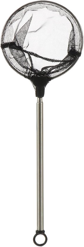 Schepnet - Garnalennet - Aquarium Onderhoud - Telescopische Handgreep - 45 cm - Zwart
