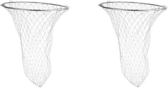 Schepnet Hoofd - Visnet - Vissen - Roestvrijstalen ring - 50 cm diameter - Zilver