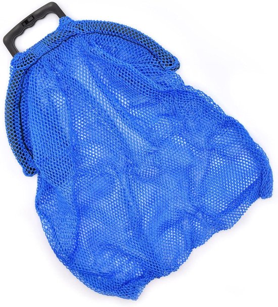 Schepnet Inklapbaar - Vangnet Duiken - Onderwater Vissen - Veiligheidsvergrendeling - 45 x 45 cm - Blauw