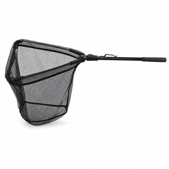 Schepnet - Landingsnet - 50 cm - Zwart - Stevig - Comfort Grip