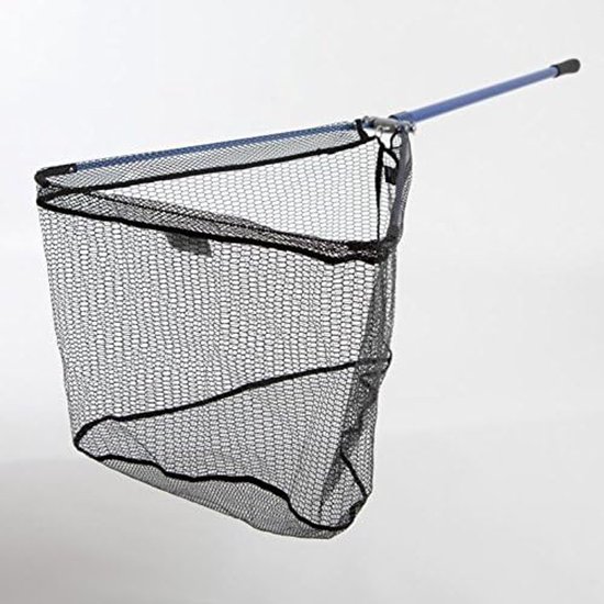 Schepnet met rubber - Telescopisch visnet - Vissen - Licht en stabiel - 280m 70x70cm - Blauw