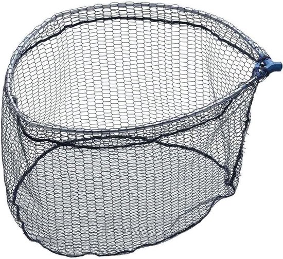 Schepnet met rubberen net voor vissen in zee, rivier of meer