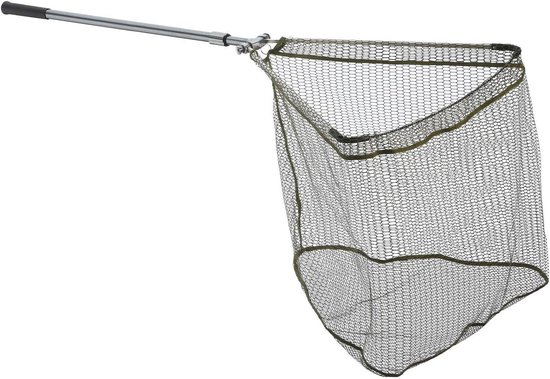 Schepnet - Ondervangnet Visnet - Vissen - Ultrasterk Aluminium - 60x60cm - Groen