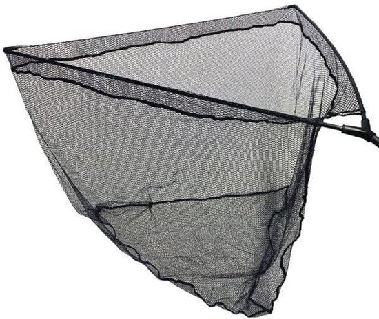 Schepnet Rubber Zwart - Karpernet Snoeknet - Vissen Landen - Geurvrij Ophangen - 107 cm breed - Zwart