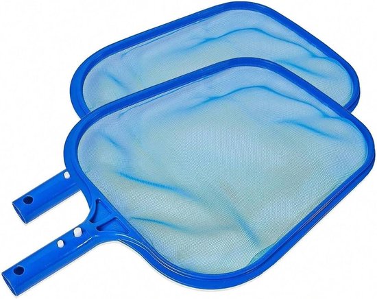 Schepnet Set - Poolzeef - Zwembad Reinigen - Fijnmazig Ontwerp - 40 x 28 cm - Blauw