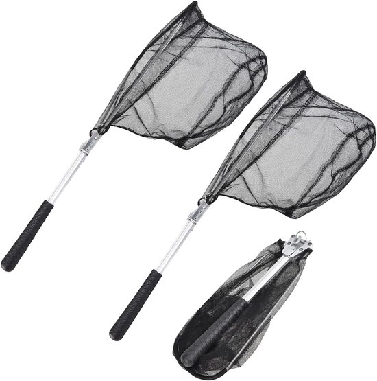 Schepnet Set - Vangnetten - Garnalen Vangen - Opvouwbaar Driehoek Design - 52 cm - Multicolor