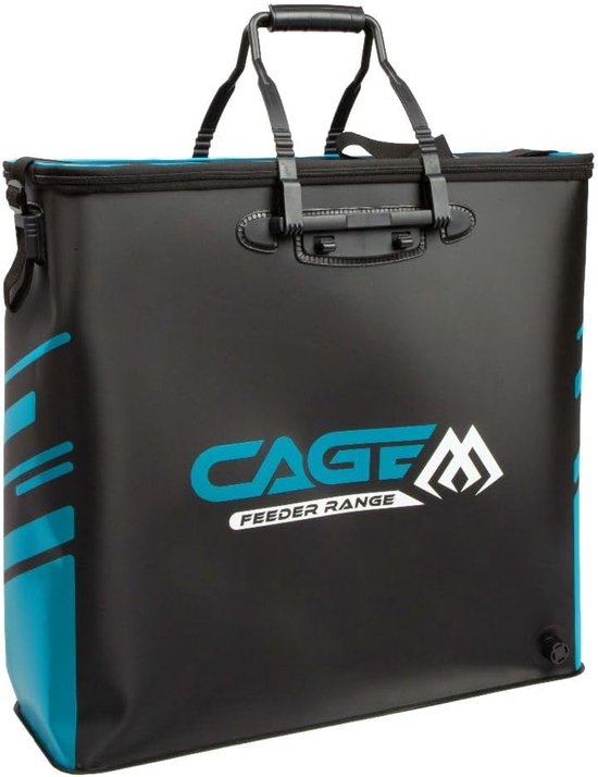 Schepnet Tas - Visgerei Opbergtas - Vissen Uitrusting - Waterafvoer Systeem - 60x55x20cm - Zwart van Merkloos