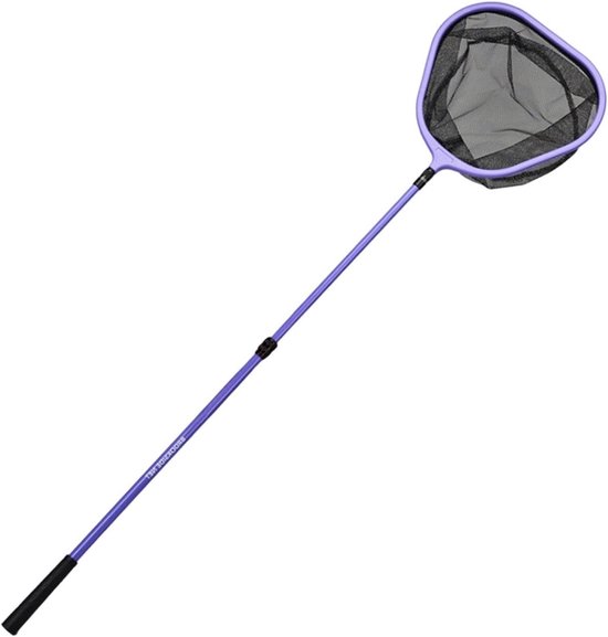 Schepnet Telescopisch - Visnet Uitschuifbaar - Vissen Op Locatie - Weerstandsverminderend Ontwerp - 78-115 cm - Paars