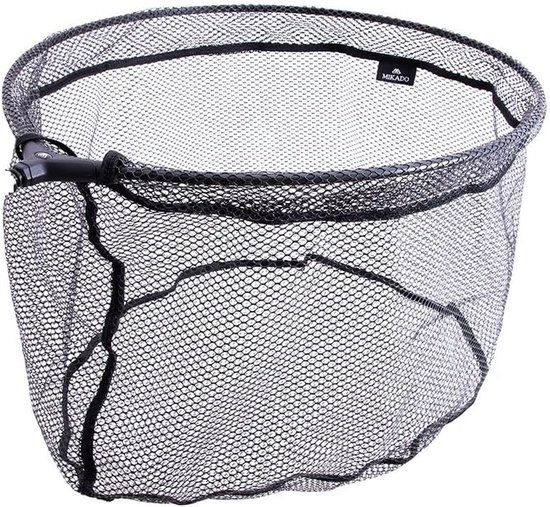 Schepnet Vis - Vangnet Rubber - Vissen Vangen - Rubberen Coating - 60x50cm - Zwart