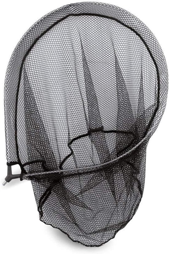 Schepnet Visnet - Landingsnet Hengelsport - Vis Vangen - Aluminium Frame - 50x40cm - Zwart