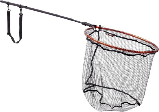 Schepnet - Visnet - Roofvissen Vangen - Gemakkelijk Opvouwbaar - 50x45x40cm - Zilver