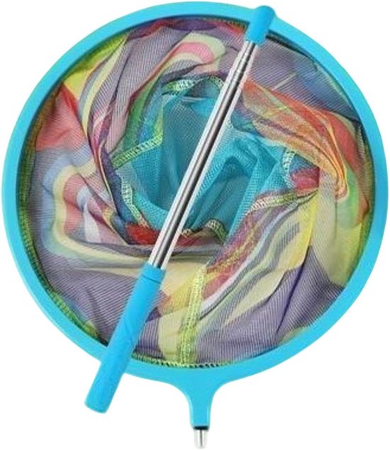 Schepnet - Visnet Telescoop - Wateractiviteiten - Sneldrogend Inklapbaar - Tot 175 cm - Blauw