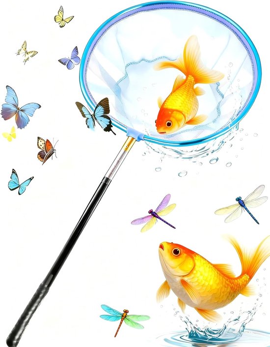 Schepnet – Visnet – Vijvernet - visaccessoires set van Merkloos