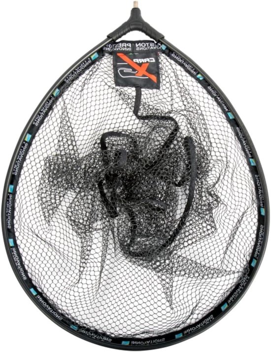 Schepnet - Visnet - Vis Vangen - Verstevigd Frame - 55 cm - Zwart