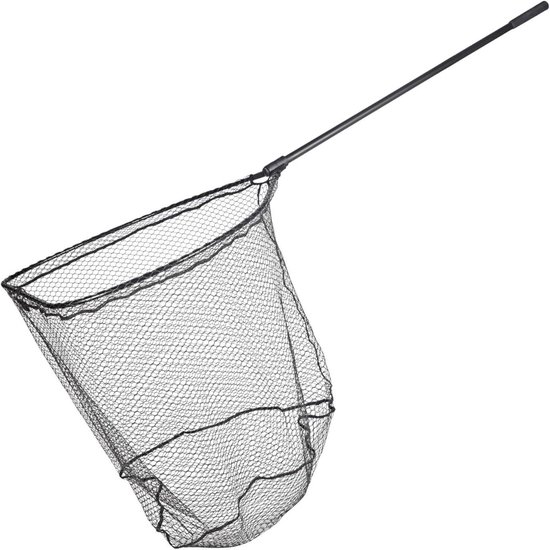 Schepnet - Visnet - Vissen Landen - Automatisch Vergrendelingssysteem - 70x70x70 cm - Zwart