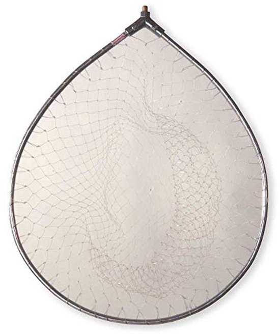 Schepnet - Visnet - Vissen - Ovaal ontwerp - 55 x 50 cm - Zilver