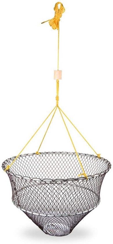 Schepnet - Visnet - Vissen Vangen - Met Drijver - 35x30cm - Bruin
