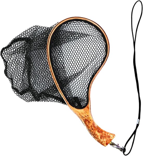 Schepnet - Visnet - Vissen - Visvriendelijk gaas - 35x17x25cm - Zwart