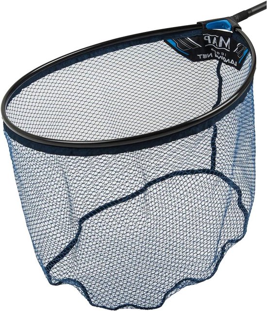 Schepnet Vissen - Schepnet Landing Net - Vis Vangen - Rubberen Maat - 16 inch - Zwart van Merkloos