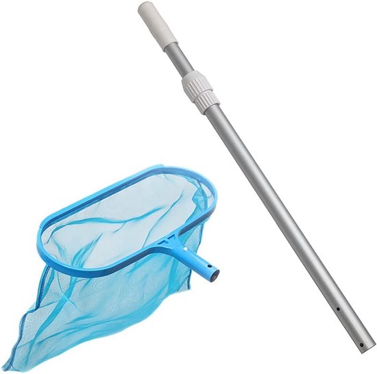 Schepnet Zwembad - Bodemschep - Zwembad Reinigen - Fijnmazig Net - 117 cm - Blauw