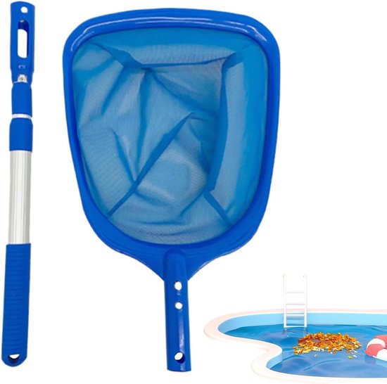 Schepnet Zwembad - Vuilopvanger Vijver - Water Reinigen - Ultrafijn Gaas - 41 cm - Grijs