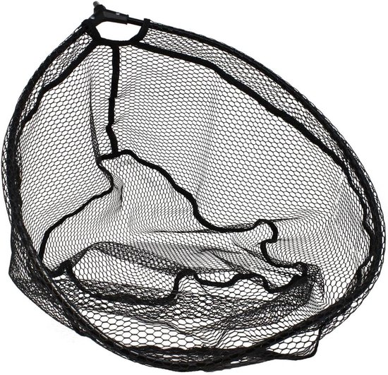Schepnetkop - Visnet - Allround vissen - Drijvend aluminium frame - 50x40x24 cm - Zwart
